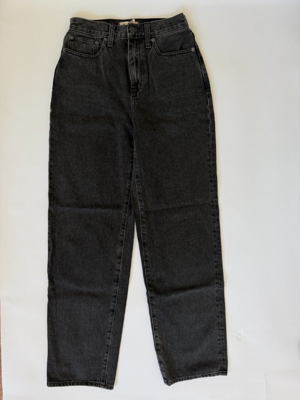 Madewell Baggy Straight Jean Black Size 25 - Picture 2 of 5
